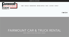 Desktop Screenshot of fairmounttruckrental.com