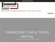 Tablet Screenshot of fairmounttruckrental.com